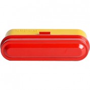 Kodak Steel 135mm Film Case Red Lid Yellow Body