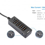 Camvate D-tap Hub With Coiled Cable & Usb/dc Outputs