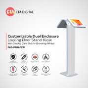 Dual-enclosure Locking Floor Stand Kiosk For 9-11