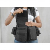 Women's Black Foul Weather Digital Chestvest - Newswear