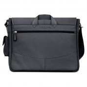 Maccase Leather Messenger Bag Black Premium