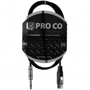 Pro Co Sound 3' Stereo Phone To Xlr Cable