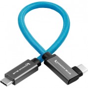 Kondor Blue Right-angle Usb-c 3.1 Gen 2 Cable 12