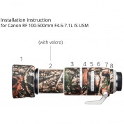 Canon Rf 100-500mm Lens Cover Brown Camo