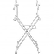 Odyssey Heavy-duty Double-tier Folding X-stand White