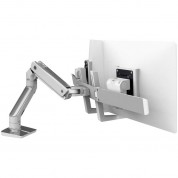 Ergotron Hx Dual Monitor Desk Arm - Polished Aluminum