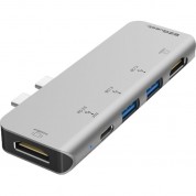 Ezquest Dual Usb-c 5-in-1 Hub | Compact Multi-port Adapter