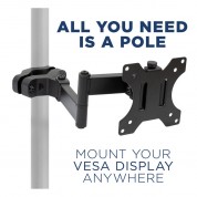 Mount-it! Full Motion Monitor Mount - Vesa 75x75 To 100x100