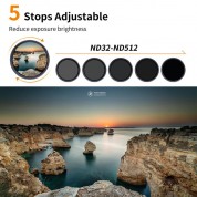 K&f Concept Variable Nd Filter 62mm 5-9 Stops