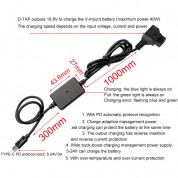 D-tap To Usb-c Pd Charger Cable For Pro Battery