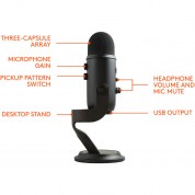 Blue Yeti Usb Microphone - Blackout Edition