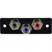 Fsr Ips-v230s 3-rca Bulkhead Video Insert - Black