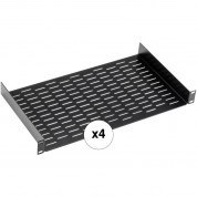 Auray Vented Rack Shelf Kit (1 Ru, 4-pack)