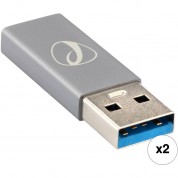 Pearstone Usb 3.2 Gen 2 Type-c To Type-a Adapter 2-pack