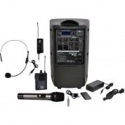 Galaxy Audio Tq8x Pa With Gtu-hsp5ab Wireless Mic System