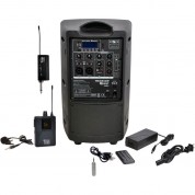 Galaxy Audio Tq8x Pa With Gtu-v0p5a0 Wireless Mic System