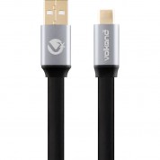 Volkano Speed Series Usb-a To Usb-c Cable 3' Flat Black