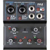 Pyle Pro 2-channel Audio Mixer Usb Bluetooth Recording