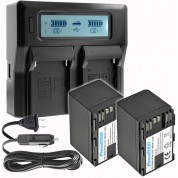 Vidpro 2 X Bp-a30 Batteries Dual Charger Kit 14.4v 3600mah