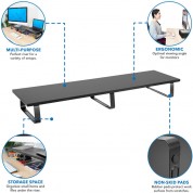 Mount-it! Dual Monitor Riser Stand For Desktop