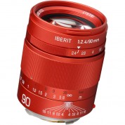 Kipon Iberit 90mm F/2.4 Lens For Leica M Red