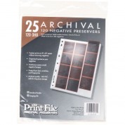 6x6cm Negative Archival Storage Pages - 25 Pack