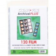 Clearfile Archival Plus Negative Page 6x6cm - 25 Pk