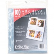 Print File Archival Storage Pages For 8 Prints