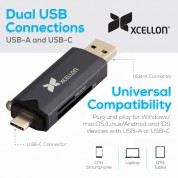 Xcellon Dual Usb 3.2 Gen 1 Card Reader