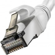 Pearstone Cat 7 Double-shielded Ethernet Cable 100' White