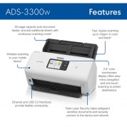 Brother Ads-3300w Wireless Color Scanner For Home & Office