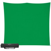 Westcott X-drop Pro Wrinkle-resistant Backdrop 8x8 Chroma-key Green