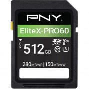 Pny 512gb Elitex-pro60 Uhs-ii Sdxc Card