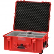 Hprc 2700 Wheeled Hard Case With Second Skin Red