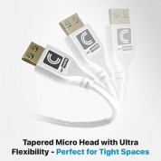 Microflex Pro Hdmi Cable With Ethernet, 3ft, White