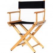 Filmcraft Junior Director's Chair Natural Frame Black Canvas