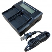 Bescor Canon Bp-a60 Dual-bay Battery Charger Lcd Screen