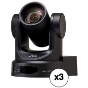 Jvc Ky-pz400n 4k Ndi|hx Ptz Camera 12x Zoom 3-pack