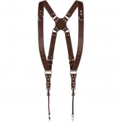 Coiro Dual Camera Harness Brown - Compact & Durable