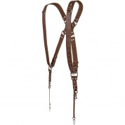 Coiro Dual Camera Harness Brown - Compact & Durable