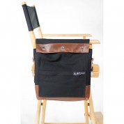 Filmcraft Deluxe Script Pouch Black Canvas Brown Leather Trim