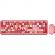 X9 Wireless Keyboard And Mouse Pink - High Performance