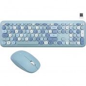 X9 Wireless Keyboard And Mouse Light Blue