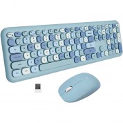 X9 Wireless Keyboard And Mouse Light Blue