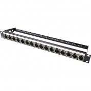 16-port Xlr Female Patch Panel With Neutrik Nc3fd-l-1