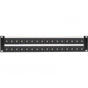 32-port 75-ohm Bnc Feed-through Patch Panel 2ru