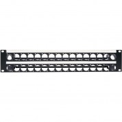 32-port Unloaded Rack Panel With Rear Lacing Bar (2 Ru)