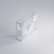 Transparent Bluetooth Speaker White With White Wiring