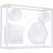 Transparent Bluetooth Speaker White With White Wiring