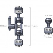 Smallrig Magic Arm Dual Ball Heads 1/4-20 Screws